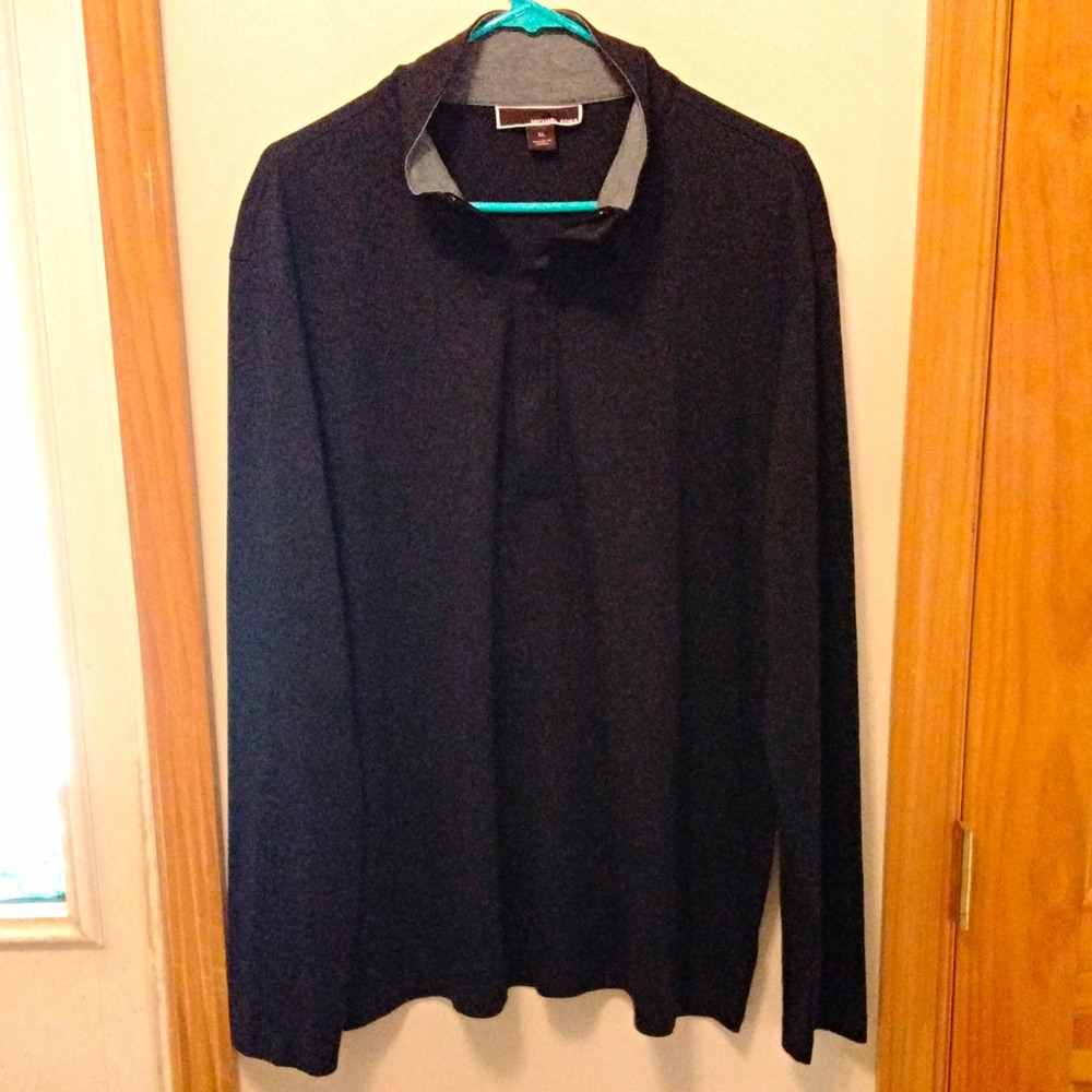 Michael Kors Women's Long Sleeve Shirt XL - BLACK